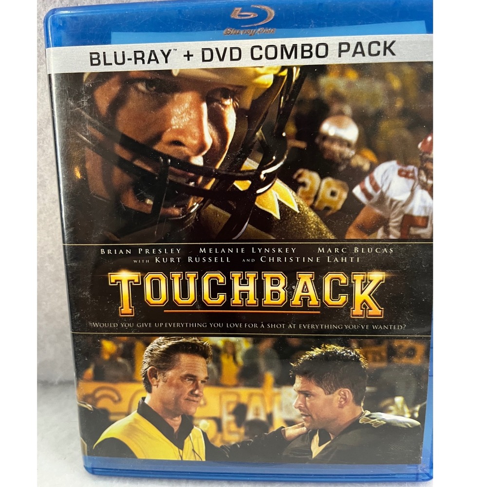 Anchor Bay Touchback Blu-ray DVD Combo Pack Standard Blue Case Excellent Sports